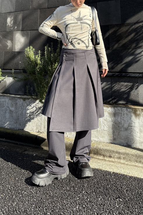 【RESTOCK】SPIRAL BUTTON ASYMMETRY WRAP SKIRT *Last1